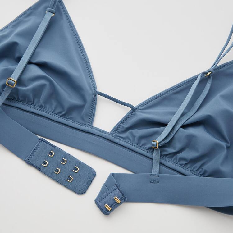 Uniqlo Mame Kurogouchi Sheer Triangle Wireless Podprsenky Damske Modre | GRAIZJ-845