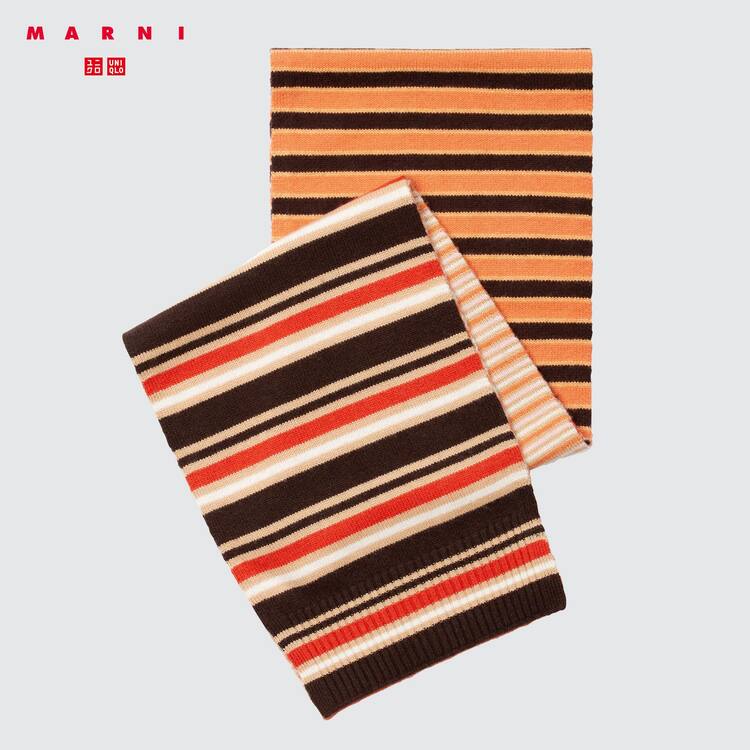 Uniqlo Marni Cashmere Pruhované Satky Damske Oranžové | BVFSPT-410