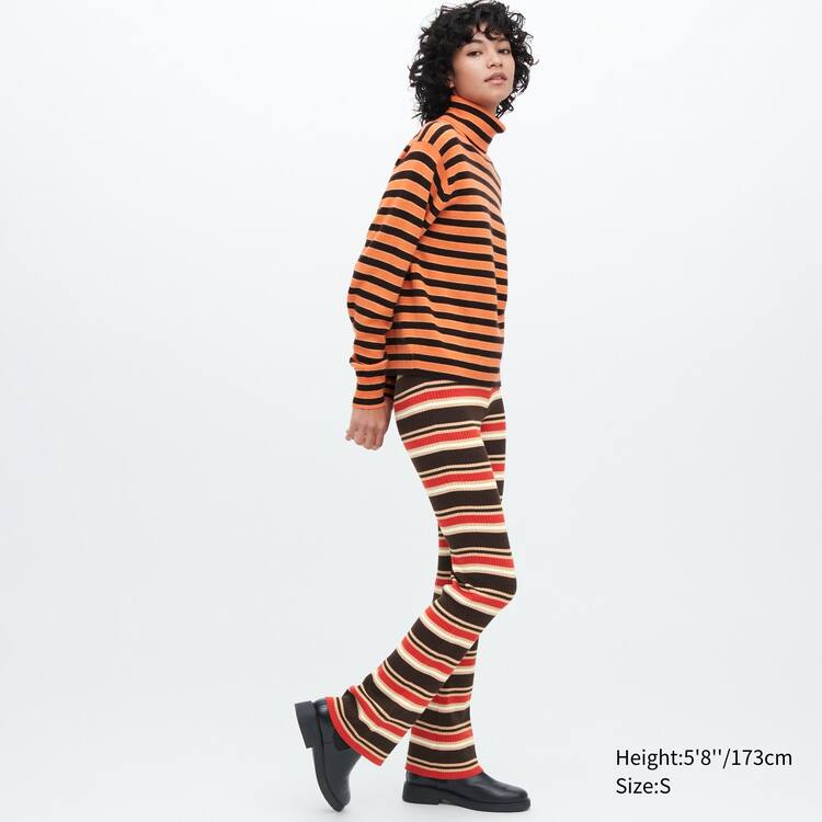 Uniqlo Marni Cashmere Pruhované Turtleneck Pleteniny Damske Oranžové | ZBGCIL-185
