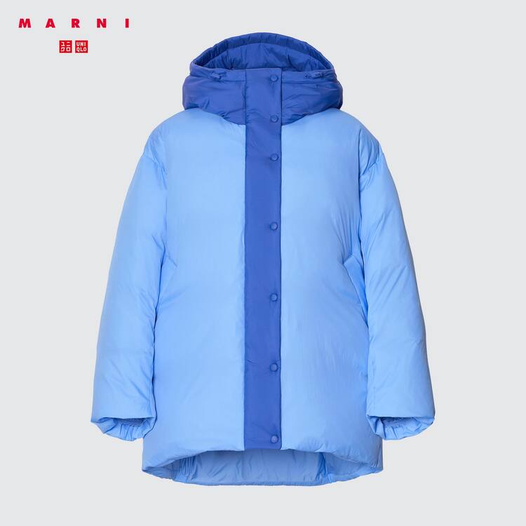 Uniqlo Marni Down Oversized Kabáty Damske Modre | WICTBR-387
