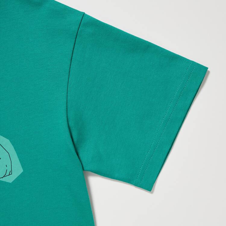 Uniqlo Mfa Utgp2023 Grafika Tricko Detske Zelene | YTGWBV-053