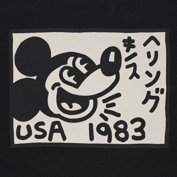 Uniqlo Mickey X Keith Haring Ut Grafika Tricko Panske Čierne | AQYOBP-956