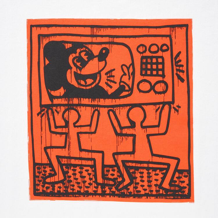 Uniqlo Mickey X Keith Haring Ut Grafika Tricko Panske Biele | CVNLMI-917