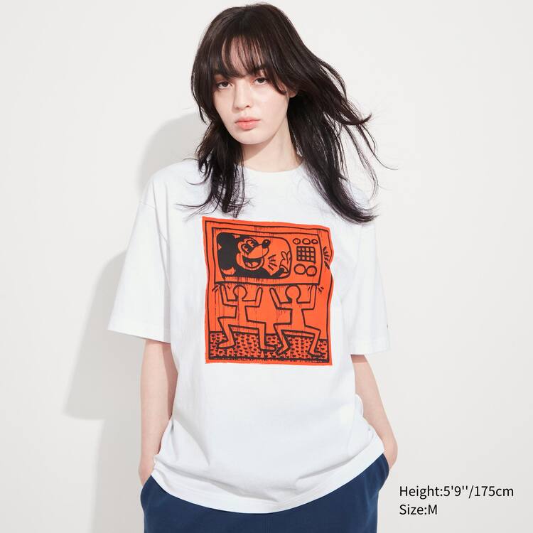 Uniqlo Mickey X Keith Haring Ut Grafika Tricko Panske Biele | CVNLMI-917