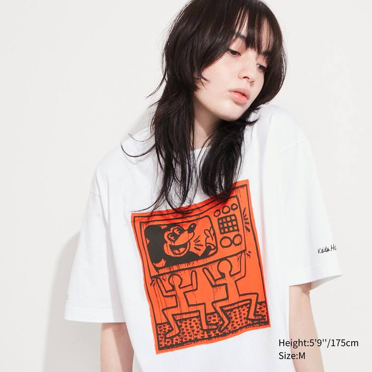 Uniqlo Mickey X Keith Haring Ut Grafika Tricko Panske Biele | CVNLMI-917