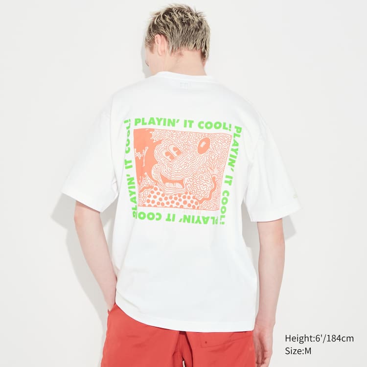 Uniqlo Mickey X Keith Haring Ut Grafika Tricko Panske Biele | LFAYNH-987