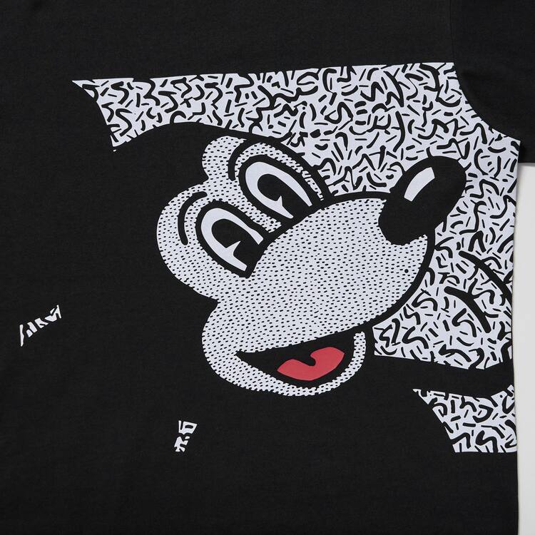 Uniqlo Mickey X Keith Haring Ut Grafika Tricko Panske Čierne | LMZJCV-106