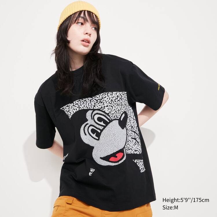 Uniqlo Mickey X Keith Haring Ut Grafika Tricko Panske Čierne | LMZJCV-106