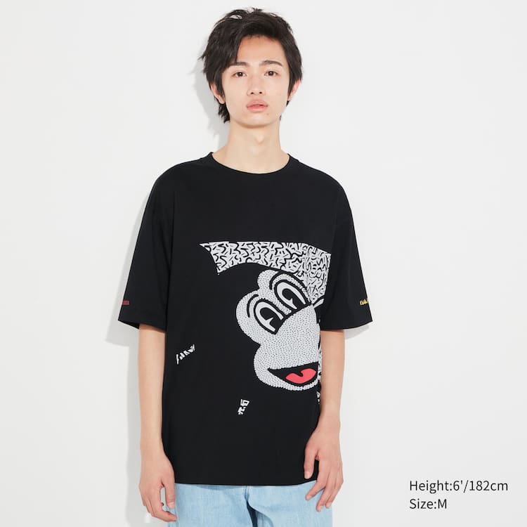 Uniqlo Mickey X Keith Haring Ut Grafika Tricko Panske Čierne | LMZJCV-106