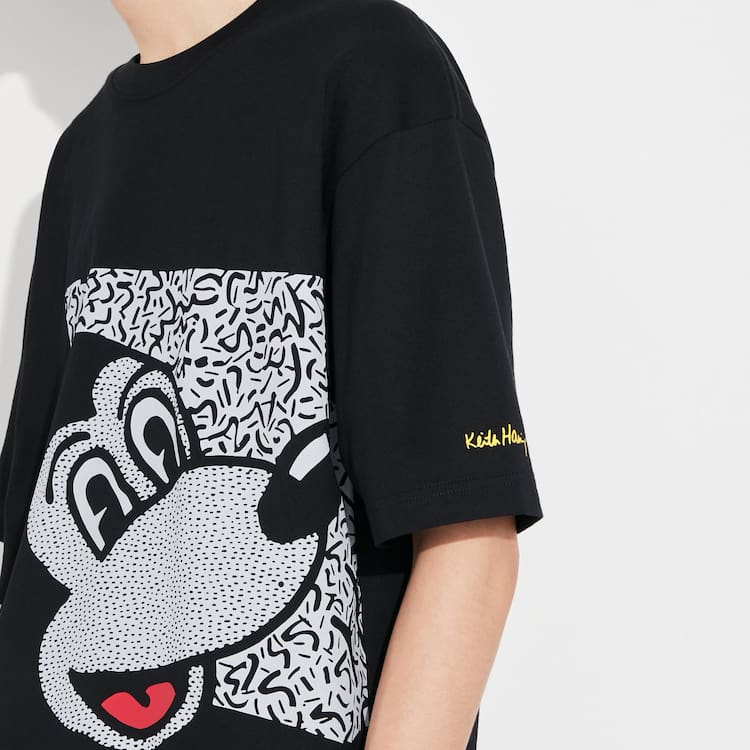 Uniqlo Mickey X Keith Haring Ut Grafika Tricko Panske Čierne | LMZJCV-106