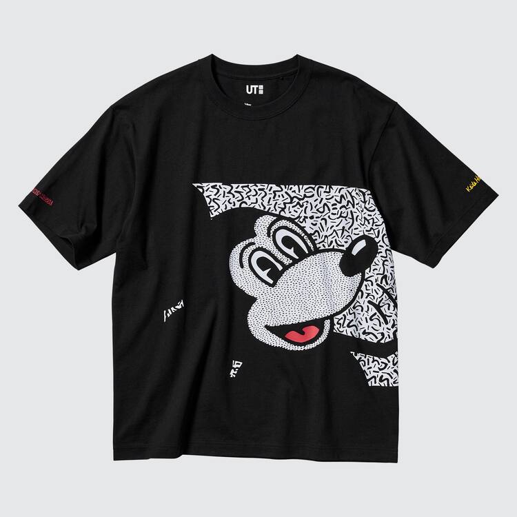 Uniqlo Mickey X Keith Haring Ut Grafika Tricko Panske Čierne | LMZJCV-106