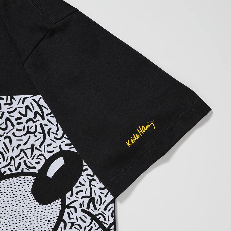 Uniqlo Mickey X Keith Haring Ut Grafika Tricko Panske Čierne | LMZJCV-106