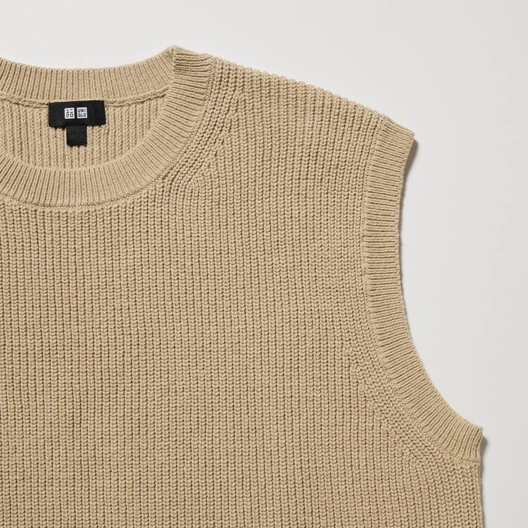 Uniqlo Middle Gauge Pletené Crew Neck Jumpers Panske Béžové | QYMCUR-938
