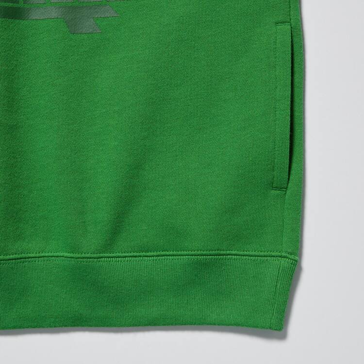 Uniqlo Minecraft Ut Grafika Sweat Mikiny S Kapucňou Detske Zelene | BEWVYZ-701