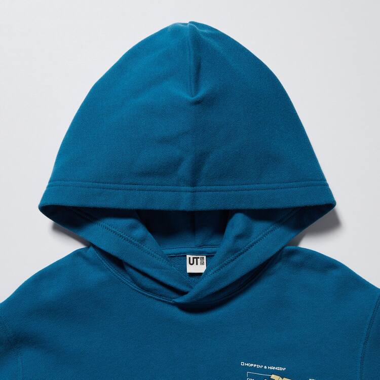 Uniqlo Minecraft Ut Grafika Sweat Mikiny S Kapucňou Detske Modre | SFTYIW-472