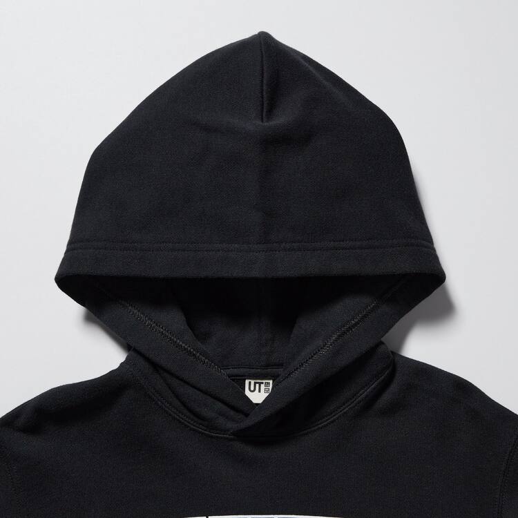 Uniqlo Minecraft Ut Grafika Sweat Mikiny S Kapucňou Detske Čierne | TEYPMZ-874