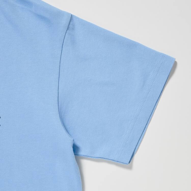 Uniqlo Minecraft Ut Grafika Tricko Detske Modre | FQXCUE-418