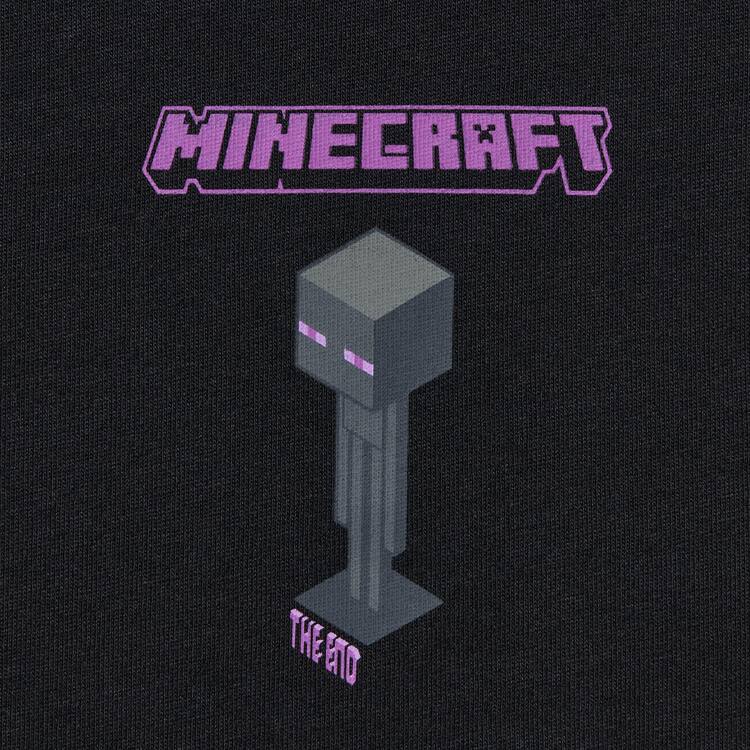 Uniqlo Minecraft Ut Grafika Tricko Detske Čierne | ZOYKIC-629