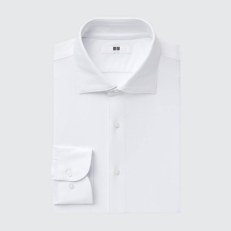 Uniqlo Non-iron Jersey Regular Fit (Semi-cutaway Collar) Kosele Panske Biele | BUIMQZ-450