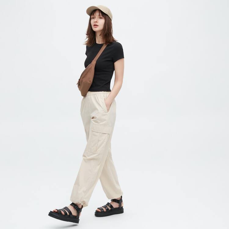 Uniqlo Nylon Crossbody Tasky Damske Béžové | BPGLJQ-219
