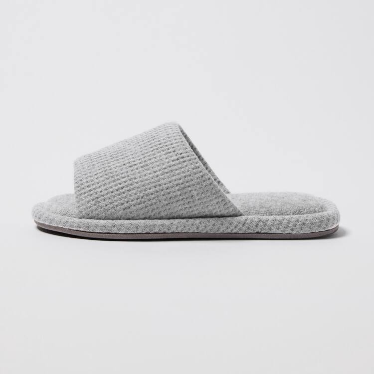 Uniqlo Open Spicou Waffle Papuce Damske Siva | ZVHJDS-374