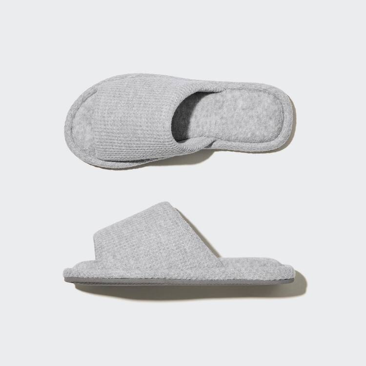 Uniqlo Open Spicou Waffle Papuce Damske Siva | ZVHJDS-374
