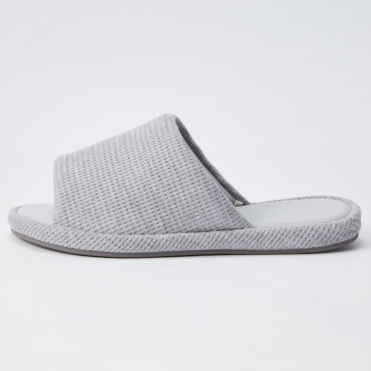 Uniqlo Open Spicou Waffle Papuce Panske Siva | VLCSOP-014