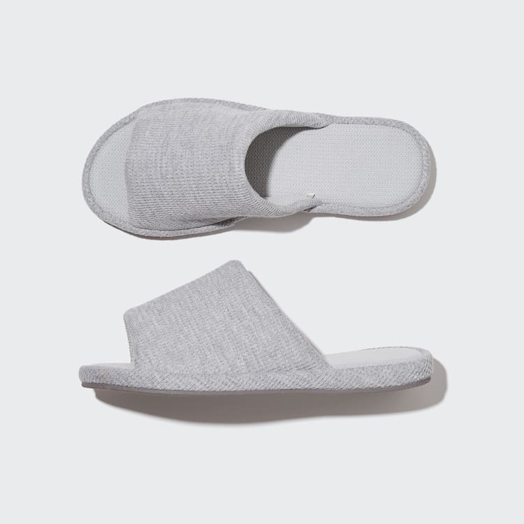 Uniqlo Open Spicou Waffle Papuce Panske Siva | VLCSOP-014