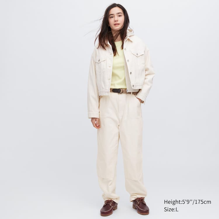 Uniqlo Painter Nohavice Panske Biele | MVXDTK-781