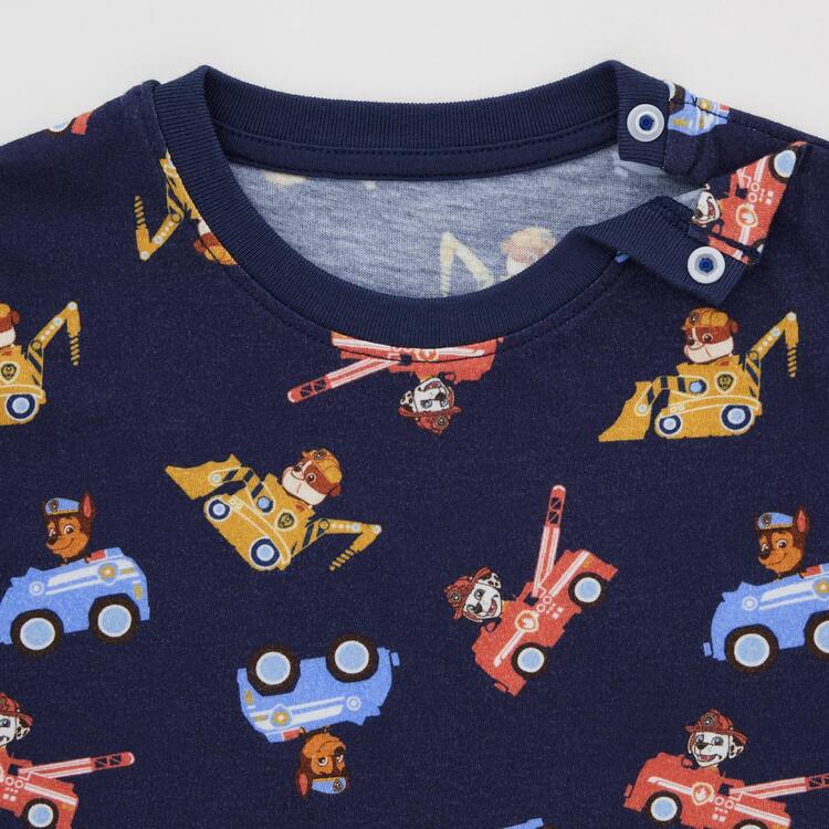 Uniqlo Paw Patrol Ut Grafika Tricko Pre Babatka Modre | DRBVOX-264
