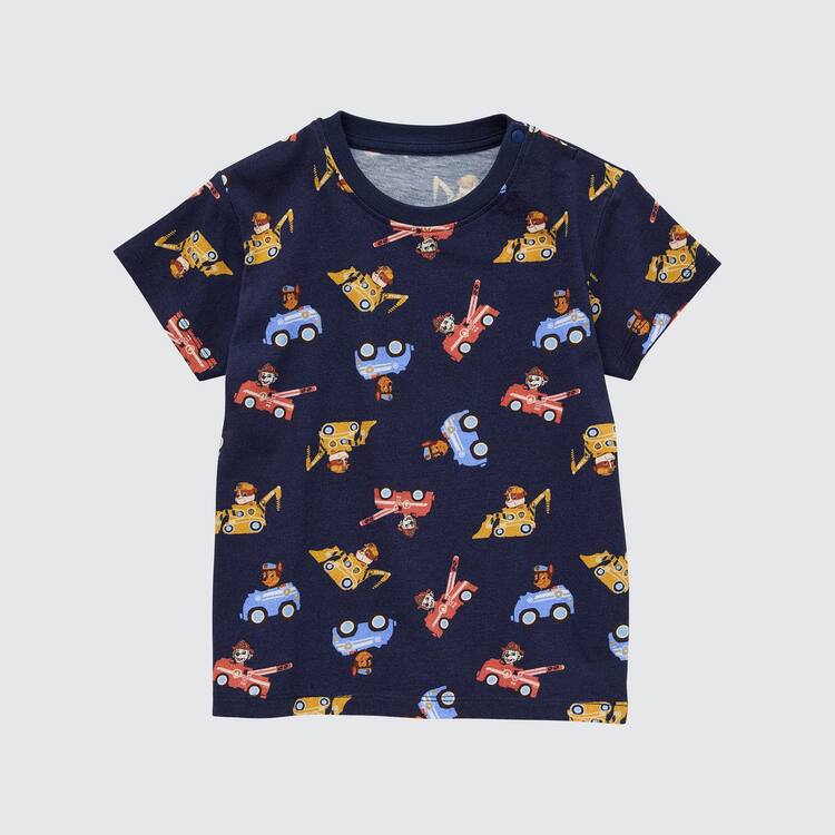 Uniqlo Paw Patrol Ut Grafika Tricko Pre Babatka Modre | DRBVOX-264