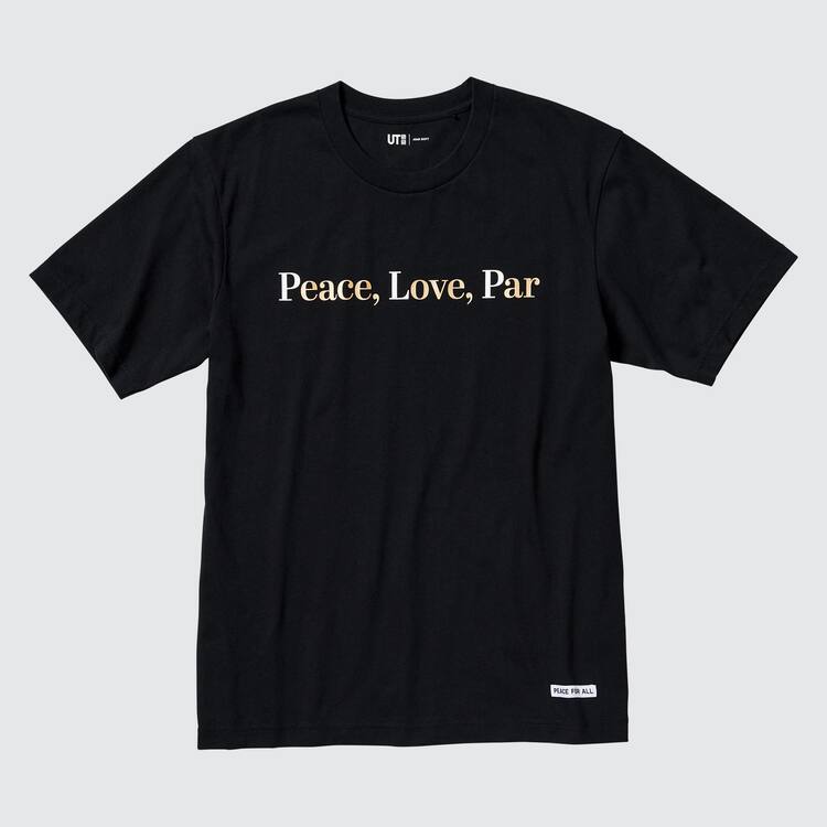 Uniqlo Peace For All Ut Grafika (Adam Scott) Tricko Damske Čierne | ERSLGU-871