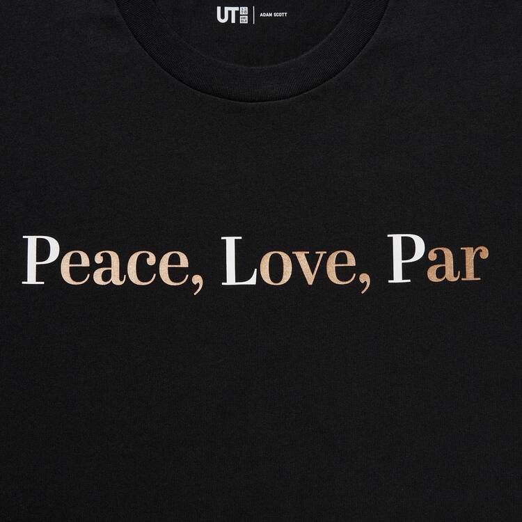 Uniqlo Peace For All Ut Grafika (Adam Scott) Tricko Damske Čierne | ERSLGU-871