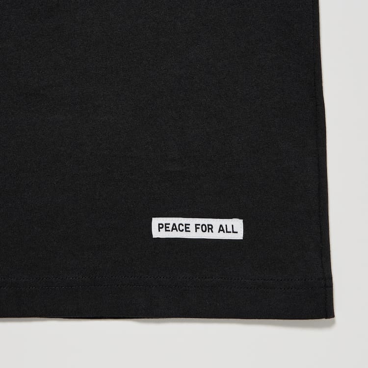 Uniqlo Peace For All Ut Grafika (Adam Scott) Tricko Panske Čierne | ETLFSD-640