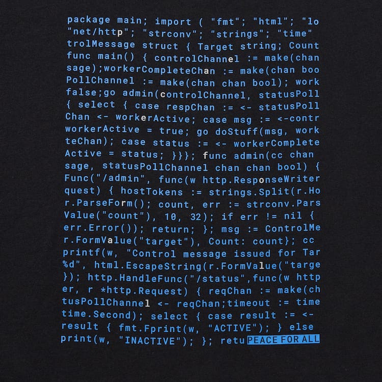 Uniqlo Peace For All Ut Grafika (Akamai Technologies) Tricko Panske Čierne | ODFKCJ-583