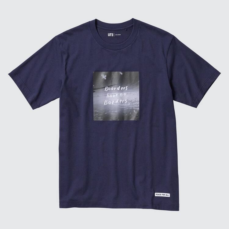 Uniqlo Peace For All Ut Grafika (Ayumu Hirano) Tricko Damske Námornícka Modrá | CDJOYV-156