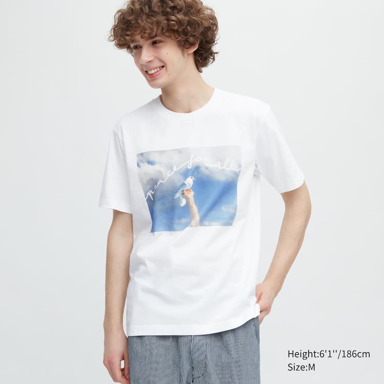 Uniqlo Peace For All Ut Grafika (Cristina De Middel) Tricko Damske Biele | MFSZKO-078