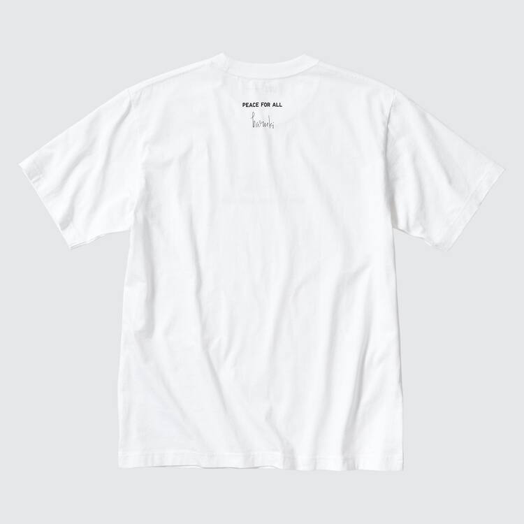 Uniqlo Peace For All Ut Grafika (Haruki Murakami) Tricko Damske Biele | ZJBAQK-510