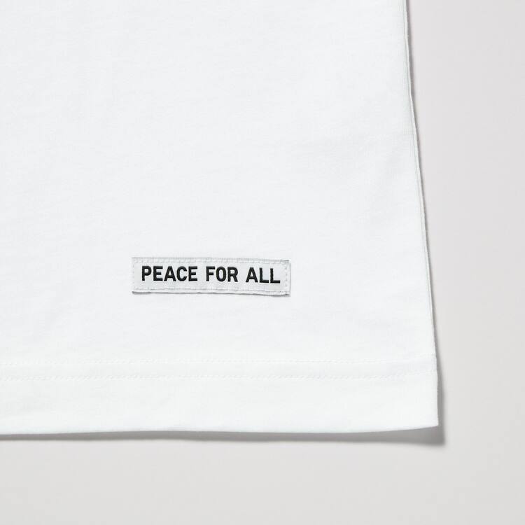 Uniqlo Peace For All Ut Grafika (Haruki Murakami) Tricko Damske Biele | ZJBAQK-510