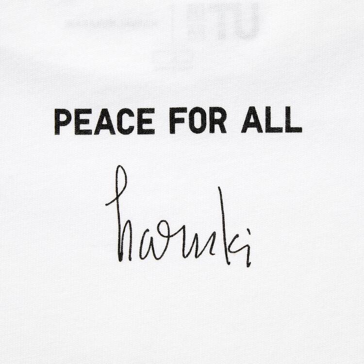 Uniqlo Peace For All Ut Grafika (Haruki Murakami) Tricko Damske Biele | ZJBAQK-510
