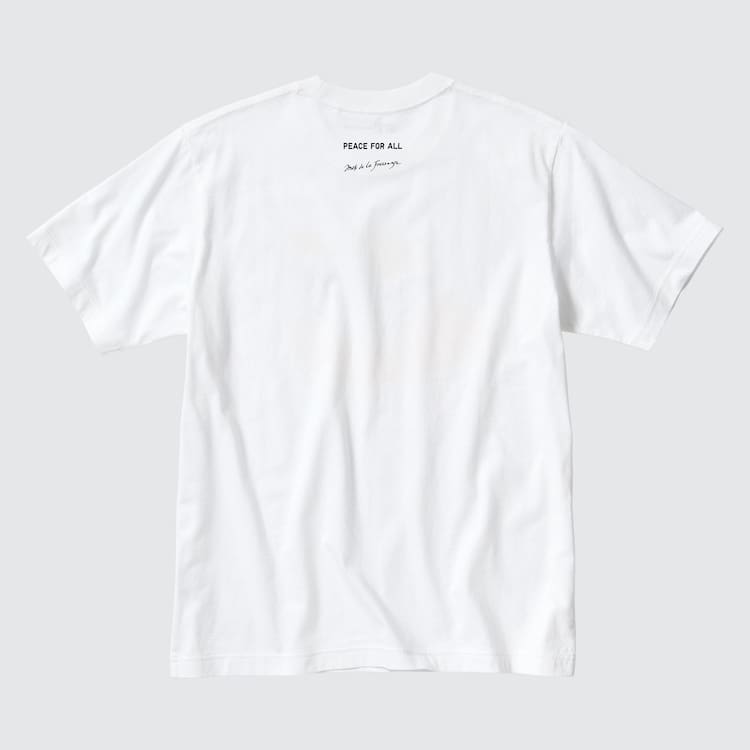 Uniqlo Peace For All Ut Grafika (Ines De La Fressange) Tricko Panske Biele | DVSNHC-897