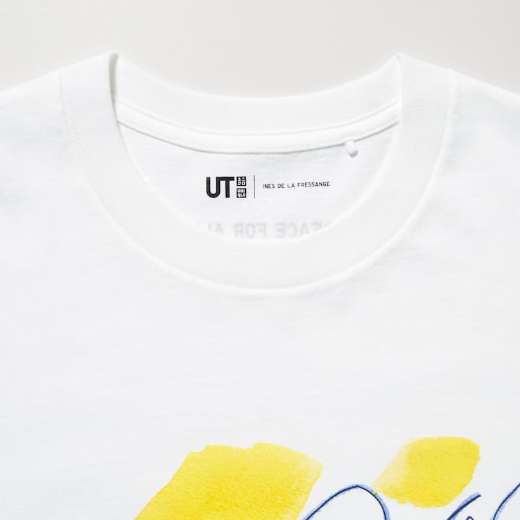 Uniqlo Peace For All Ut Grafika (Ines De La Fressange) Tricko Panske Biele | DVSNHC-897