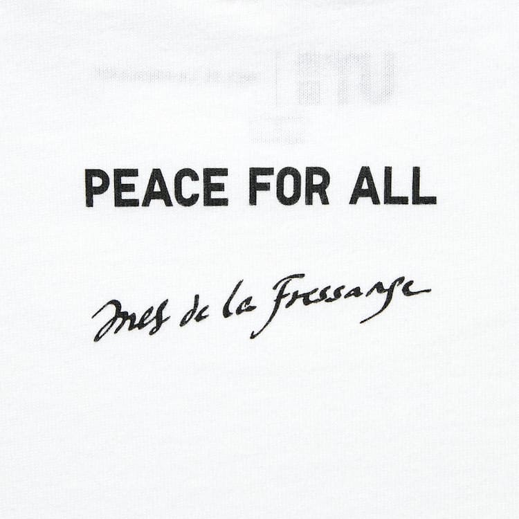 Uniqlo Peace For All Ut Grafika (Ines De La Fressange) Tricko Panske Biele | DVSNHC-897