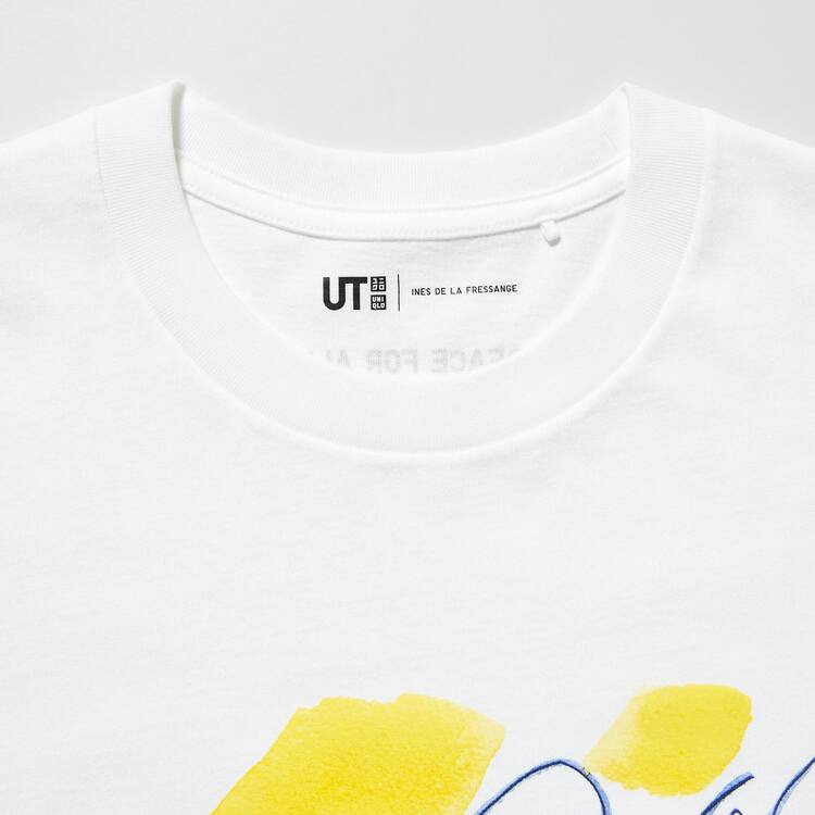 Uniqlo Peace For All Ut Grafika (Ines De La Fressange) Tricko Damske Biele | QABJDL-865