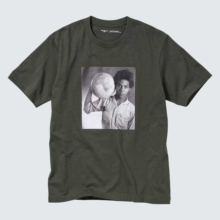 Uniqlo Peace For All Ut Grafika (Jean-michel Basquiat And Christopher Makos) Tricko Damske Tmavo Siva | IOHJYL-429