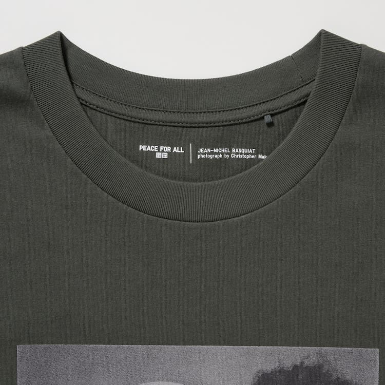 Uniqlo Peace For All Ut Grafika (Jean-michel Basquiat And Christopher Makos) Tricko Damske Tmavo Siva | IOHJYL-429