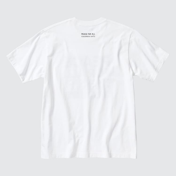 Uniqlo Peace For All Ut Grafika (Kashiwa Sato) Tricko Panske Biele | TMRKJL-360