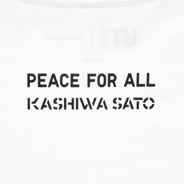 Uniqlo Peace For All Ut Grafika (Kashiwa Sato) Tricko Panske Biele | TMRKJL-360