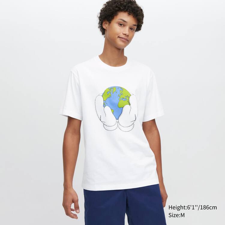 Uniqlo Peace For All Ut Grafika (Kaws) Tricko Panske Biele | GMBOKT-302