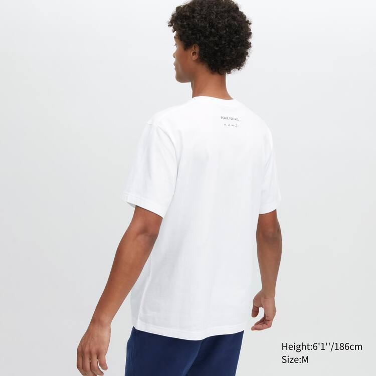 Uniqlo Peace For All Ut Grafika (Kaws) Tricko Panske Biele | GMBOKT-302